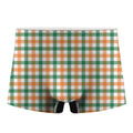 Irish Plaid St. Patrick's Day Print Men's Boxer Briefs