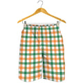 Irish Plaid St. Patrick's Day Print Men's Shorts