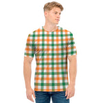 Irish Plaid St. Patrick's Day Print Men's T-Shirt