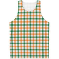 Irish Plaid St. Patrick's Day Print Men's Tank Top