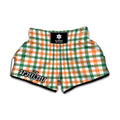 Irish Plaid St. Patrick's Day Print Muay Thai Boxing Shorts