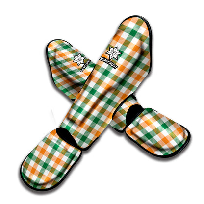 Irish Plaid St. Patrick's Day Print Muay Thai Shin Guard
