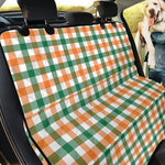Irish Plaid St. Patrick's Day Print Pet Car Back Seat Cover