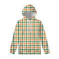 Irish Plaid St. Patrick's Day Print Pullover Hoodie