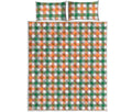 Irish Plaid St. Patrick's Day Print Quilt Bed Set