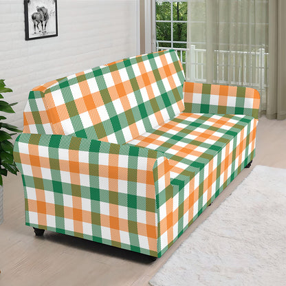 Irish Plaid St. Patrick's Day Print Sofa Cover