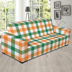 Irish Plaid St. Patrick's Day Print Sofa Slipcover