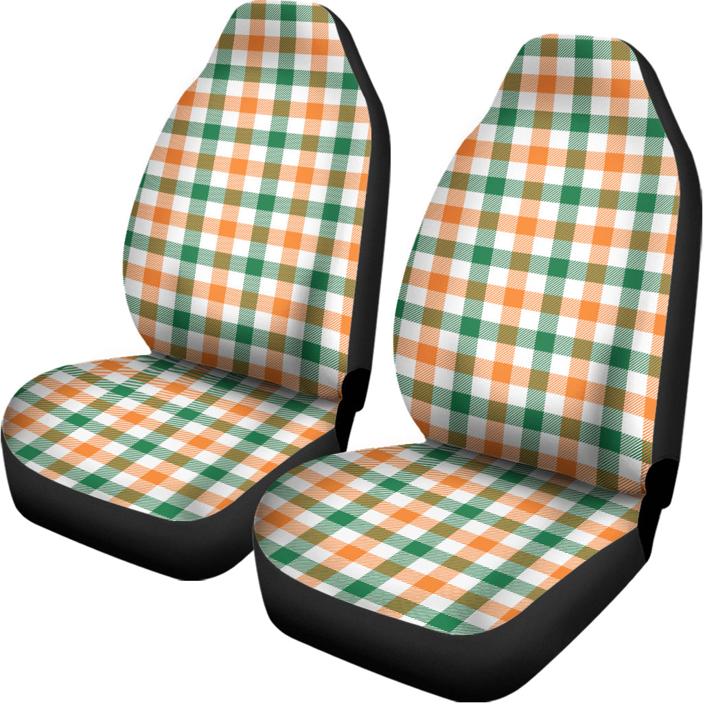 Irish Plaid St. Patrick's Day Print Universal Fit Car Seat Covers
