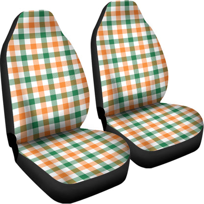 Irish Plaid St. Patrick's Day Print Universal Fit Car Seat Covers