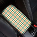 Irish Plaid St. Patrick's Day Print Car Center Console Cover