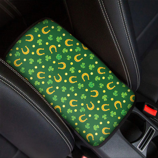 Irish Saint Patrick's Day Pattern Print Car Center Console Cover
