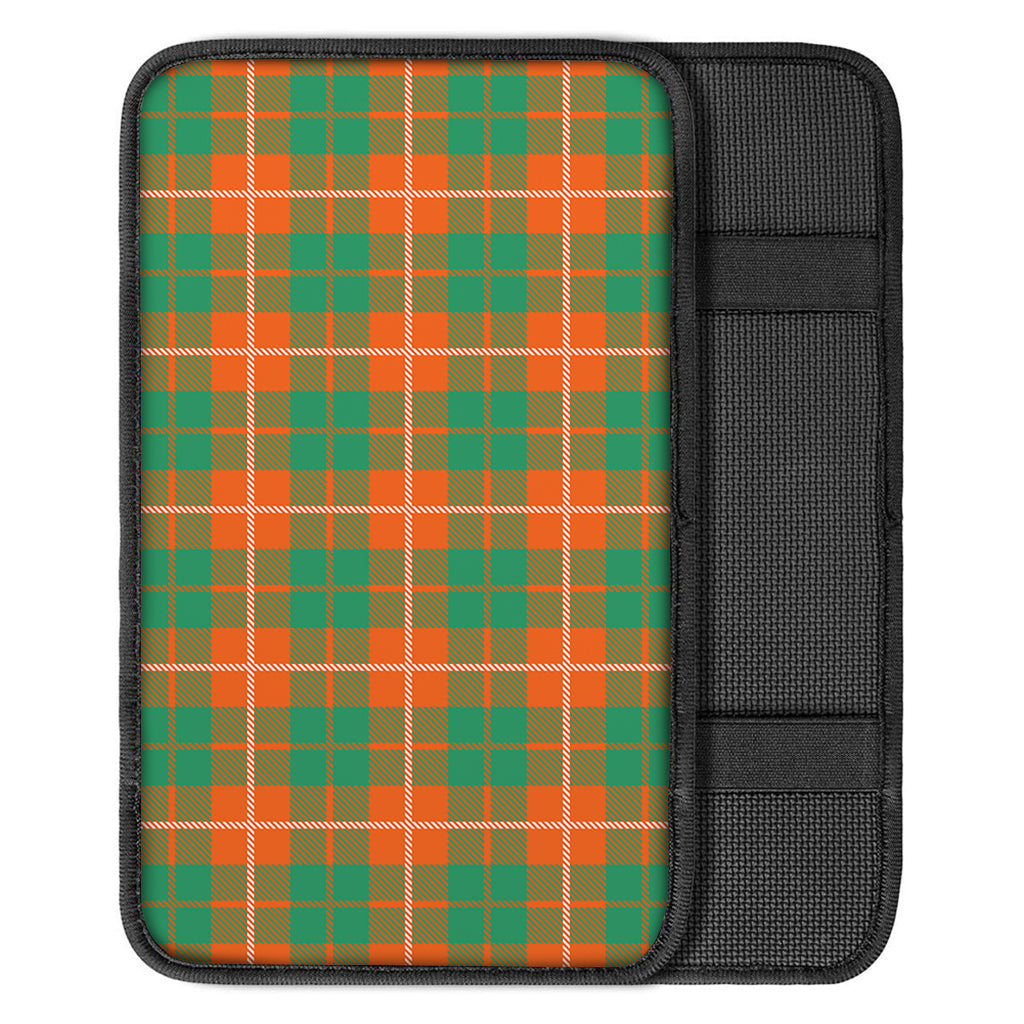 Irish Saint Patrick's Day Tartan Print Car Center Console Cover
