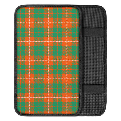 Irish Saint Patrick's Day Tartan Print Car Center Console Cover