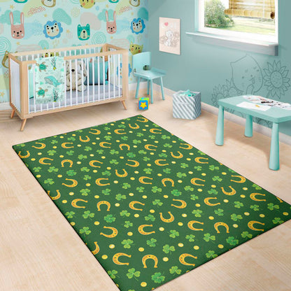 Irish Saint Patrick's Day Pattern Print Area Rug