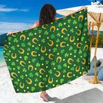 Irish Saint Patrick's Day Pattern Print Beach Sarong Wrap