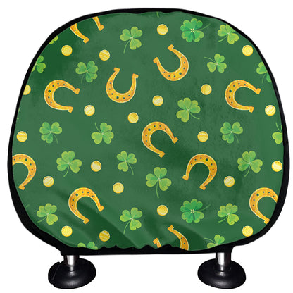 Irish Saint Patrick's Day Pattern Print Car Headrest Covers