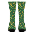 Irish Saint Patrick's Day Pattern Print Crew Socks
