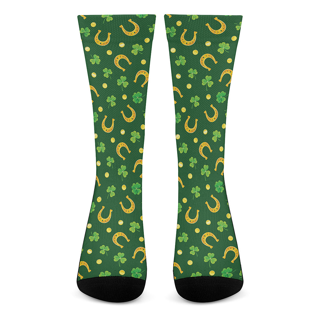 Irish Saint Patrick's Day Pattern Print Crew Socks
