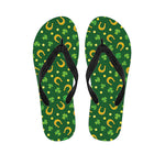 Irish Saint Patrick's Day Pattern Print Flip Flops