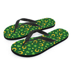 Irish Saint Patrick's Day Pattern Print Flip Flops