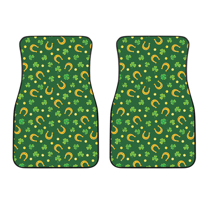 Irish Saint Patrick's Day Pattern Print Front Car Floor Mats