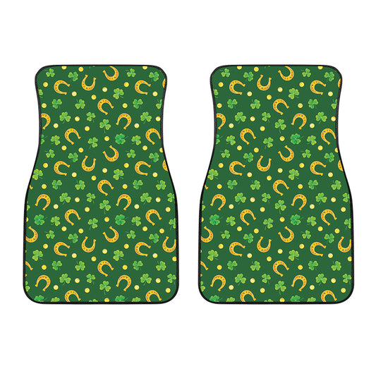 Irish Saint Patrick's Day Pattern Print Front Car Floor Mats