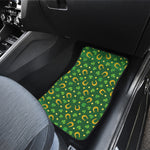 Irish Saint Patrick's Day Pattern Print Front Car Floor Mats