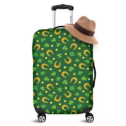 Irish Saint Patrick's Day Pattern Print Luggage Cover