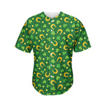 Irish Saint Patrick's Day Pattern Print Men's Baseball Jersey