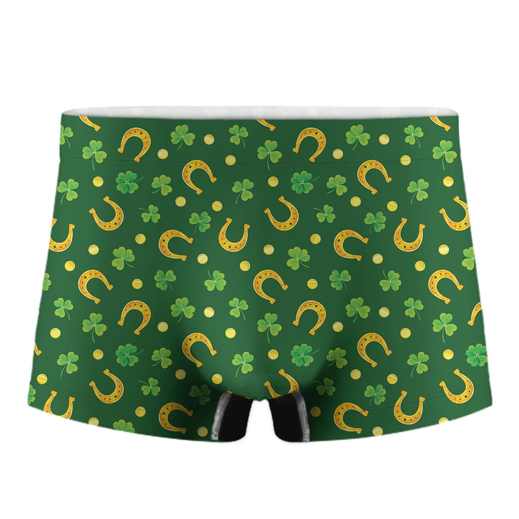 Irish Saint Patrick's Day Pattern Print Men's Boxer Briefs