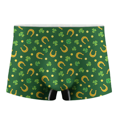 Irish Saint Patrick's Day Pattern Print Men's Boxer Briefs