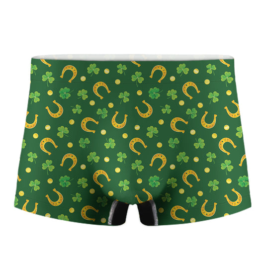 Irish Saint Patrick's Day Pattern Print Men's Boxer Briefs