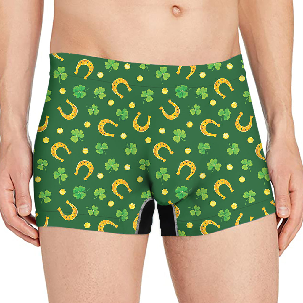 Irish Saint Patrick's Day Pattern Print Men's Boxer Briefs