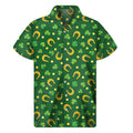 Irish Saint Patrick's Day Pattern Print Men's Short Sleeve Shirt