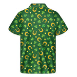 Irish Saint Patrick's Day Pattern Print Men's Short Sleeve Shirt
