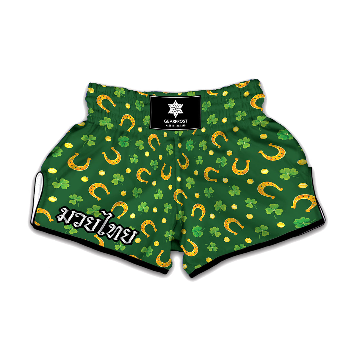 Irish Saint Patrick's Day Pattern Print Muay Thai Boxing Shorts