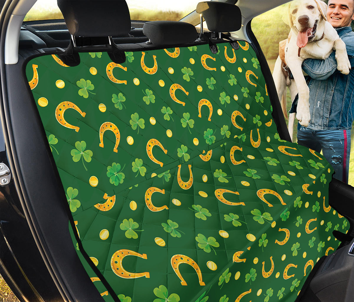 Irish Saint Patrick's Day Pattern Print Pet Car Back Seat Cover