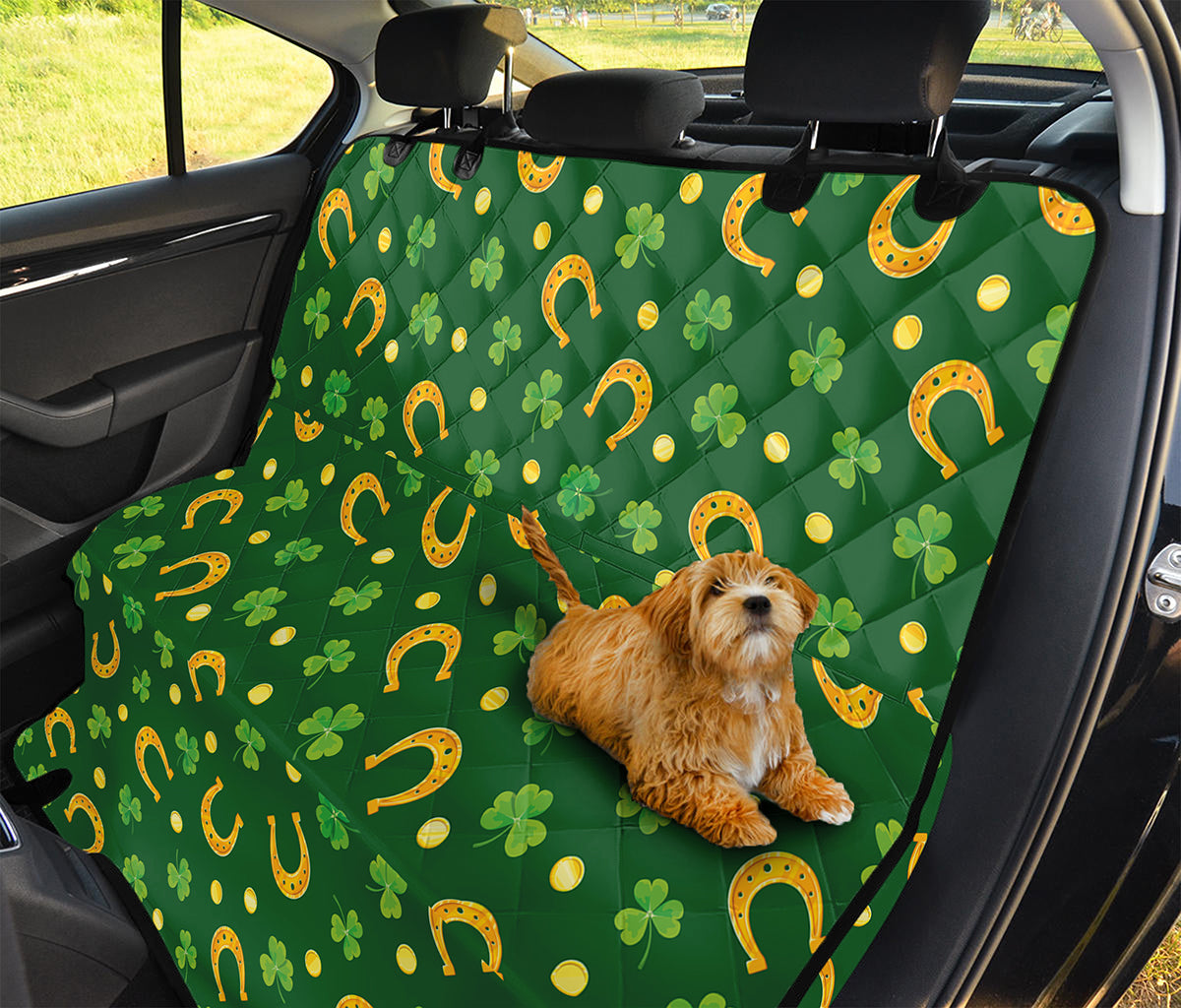 Irish Saint Patrick's Day Pattern Print Pet Car Back Seat Cover