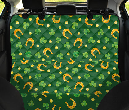 Irish Saint Patrick's Day Pattern Print Pet Car Back Seat Cover