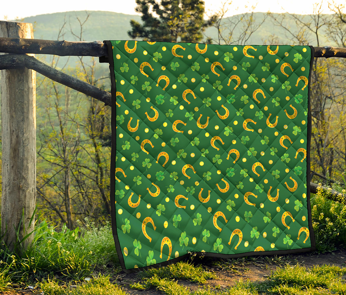 Irish Saint Patrick's Day Pattern Print Quilt
