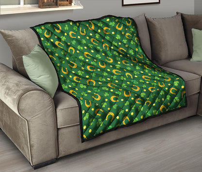 Irish Saint Patrick's Day Pattern Print Quilt