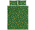 Irish Saint Patrick's Day Pattern Print Quilt Bed Set