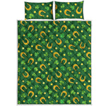 Irish Saint Patrick's Day Pattern Print Quilt Bed Set