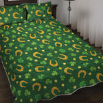 Irish Saint Patrick's Day Pattern Print Quilt Bed Set