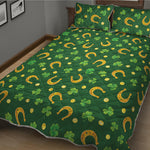 Irish Saint Patrick's Day Pattern Print Quilt Bed Set