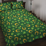 Irish Saint Patrick's Day Pattern Print Quilt Bed Set