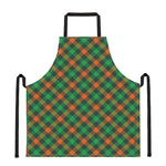 Irish Saint Patrick's Day Plaid Print Apron