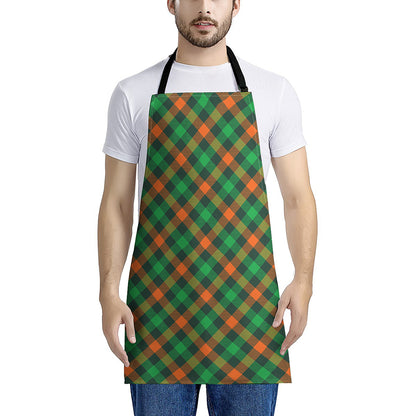 Irish Saint Patrick's Day Plaid Print Apron