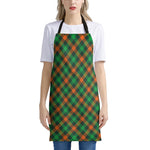 Irish Saint Patrick's Day Plaid Print Apron