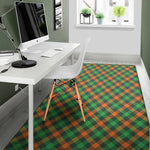 Irish Saint Patrick's Day Plaid Print Area Rug